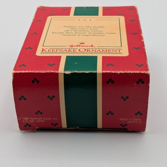 Hallmark Keepsake Slipper Spaniel 1988, Cocker Spaniel Puppy Vintage Ornament - Picture 10 of 12